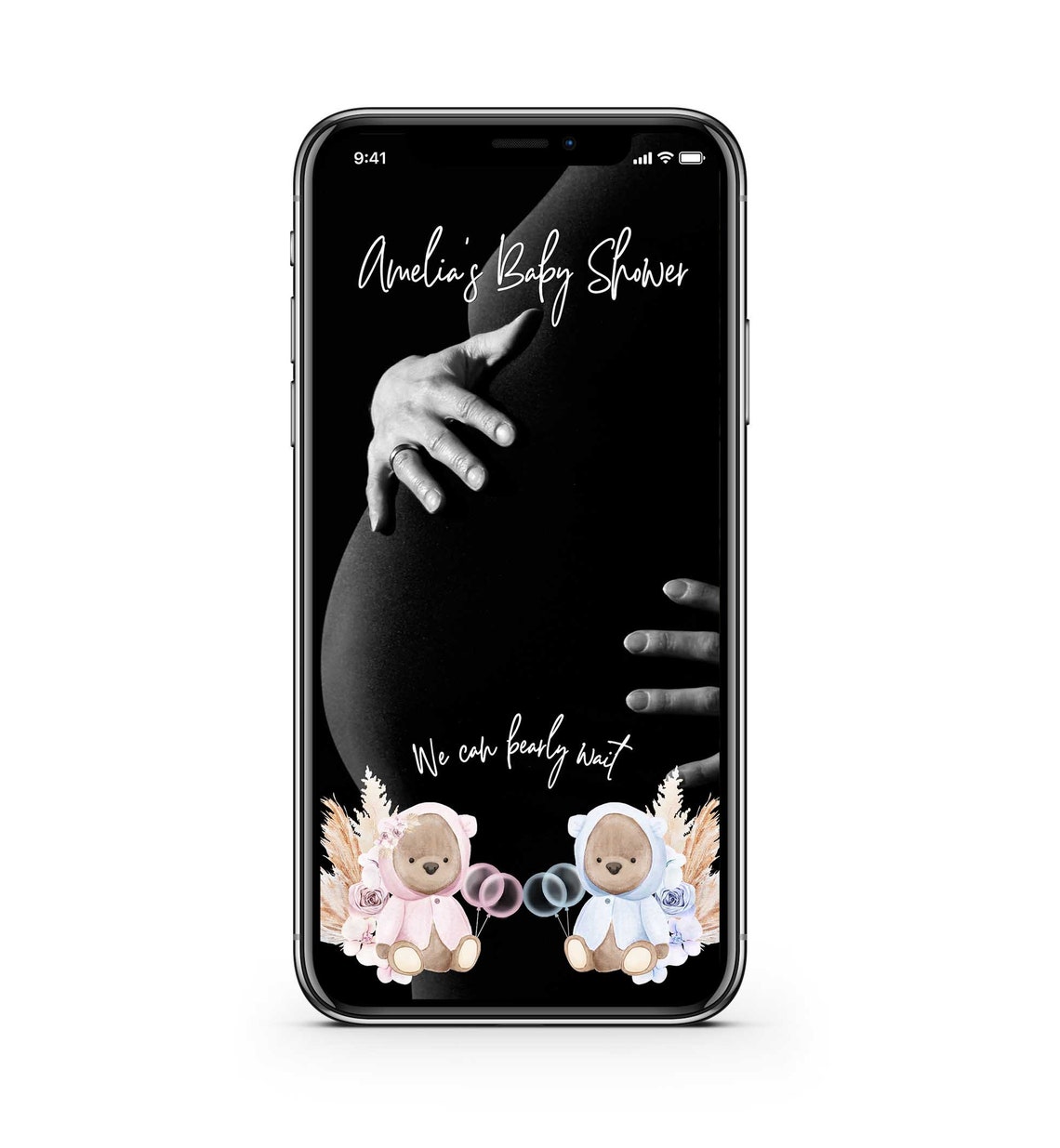 Twin Teddy Bear Snapchat Filter Boy and Girl Teddy Bear Baby Etsy