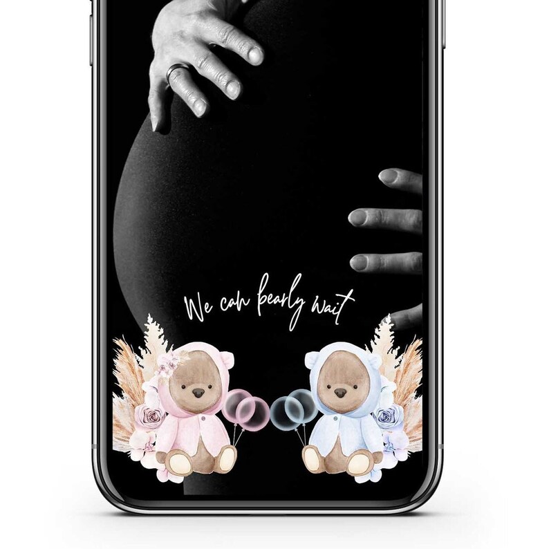 Twin Teddy Bear Snapchat Filter Boy and Girl Teddy Bear Baby Etsy