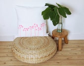 Funda de cojín de flores