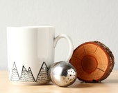 Mountains mug - Log cabin decor - Made to order