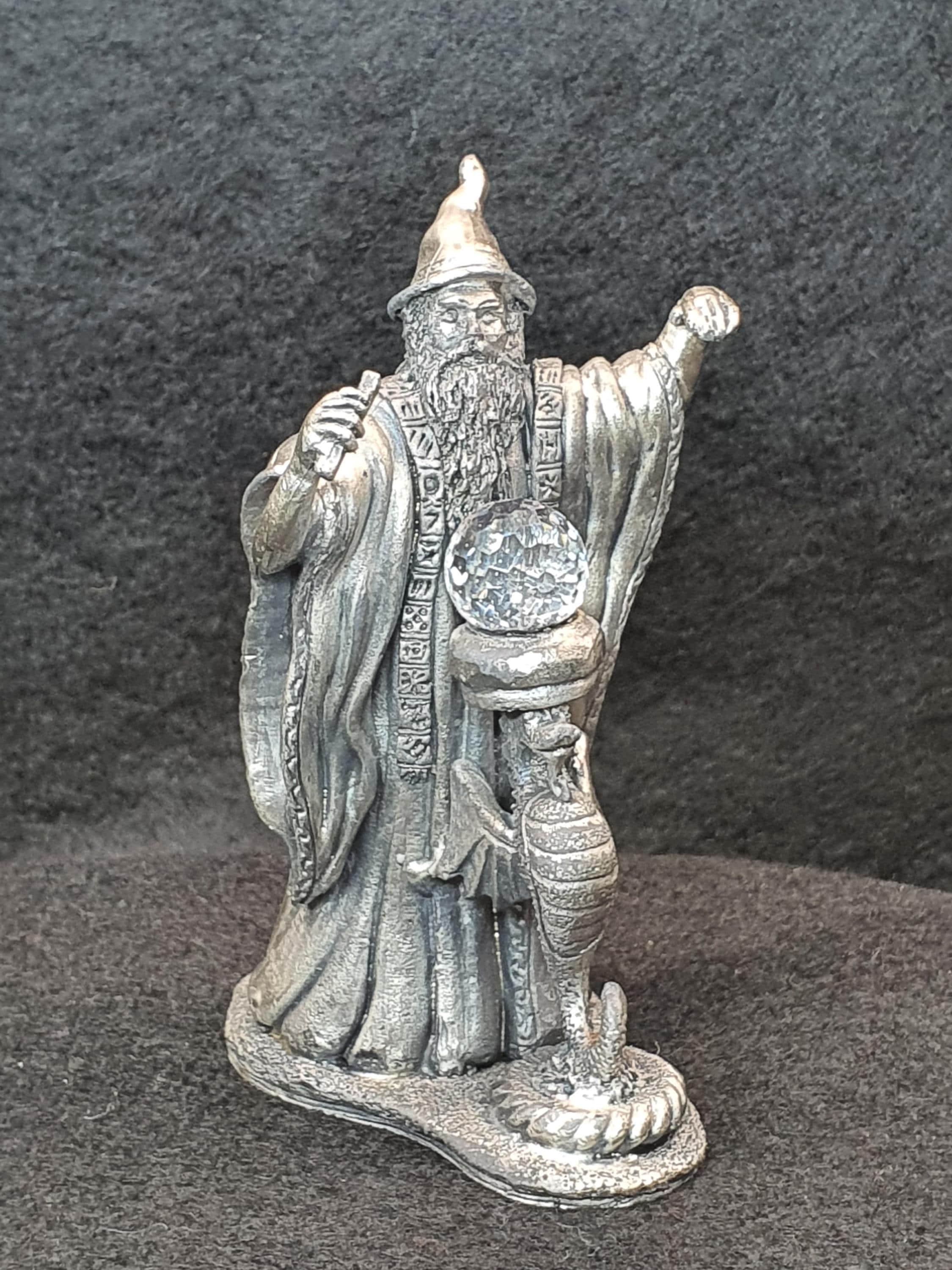 Myth and Magic Pewter Wizard Figurine “the Incantation” by Roy