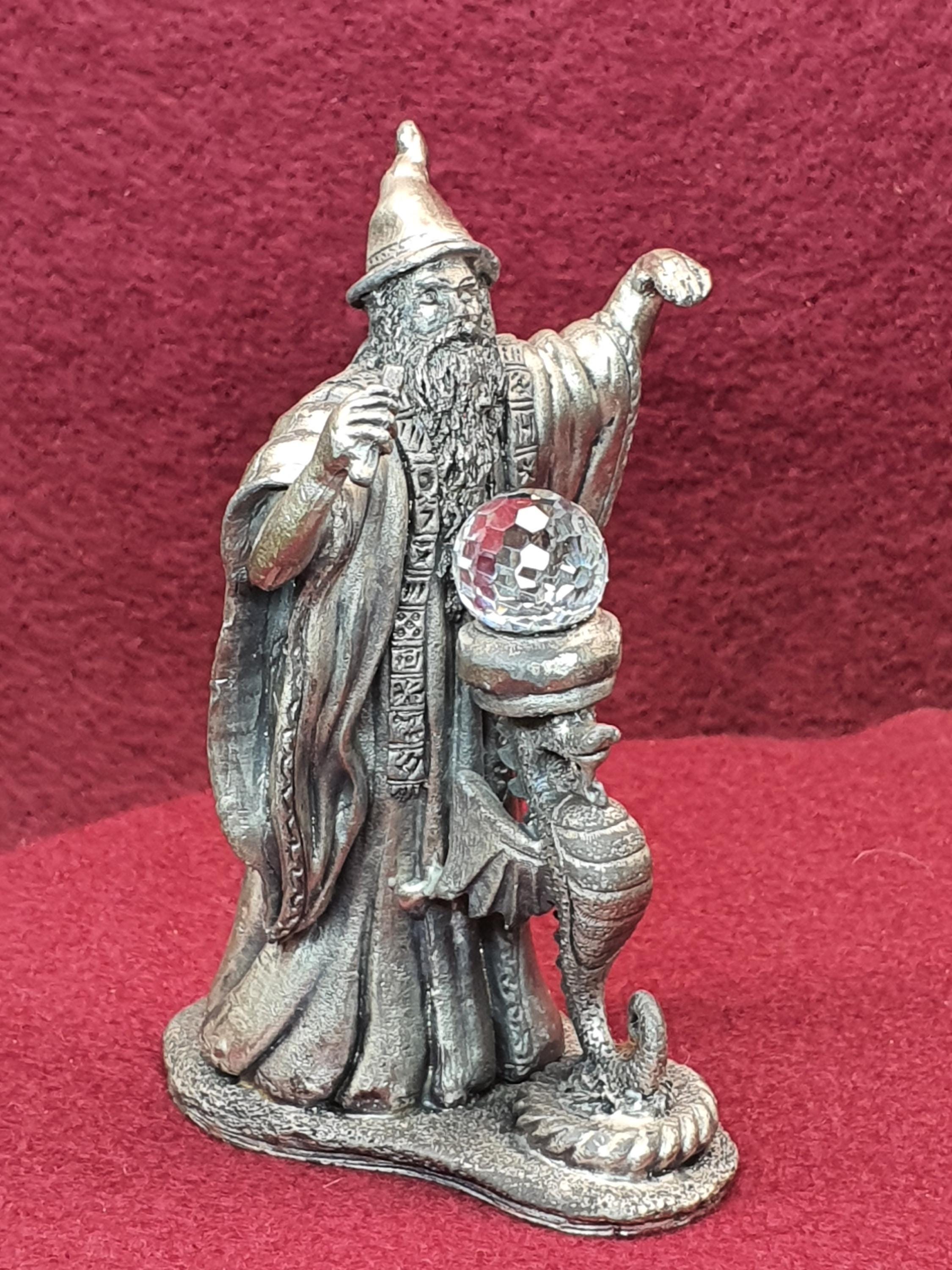 Myth and Magic Pewter Wizard Figurine “the Incantation” by Roy