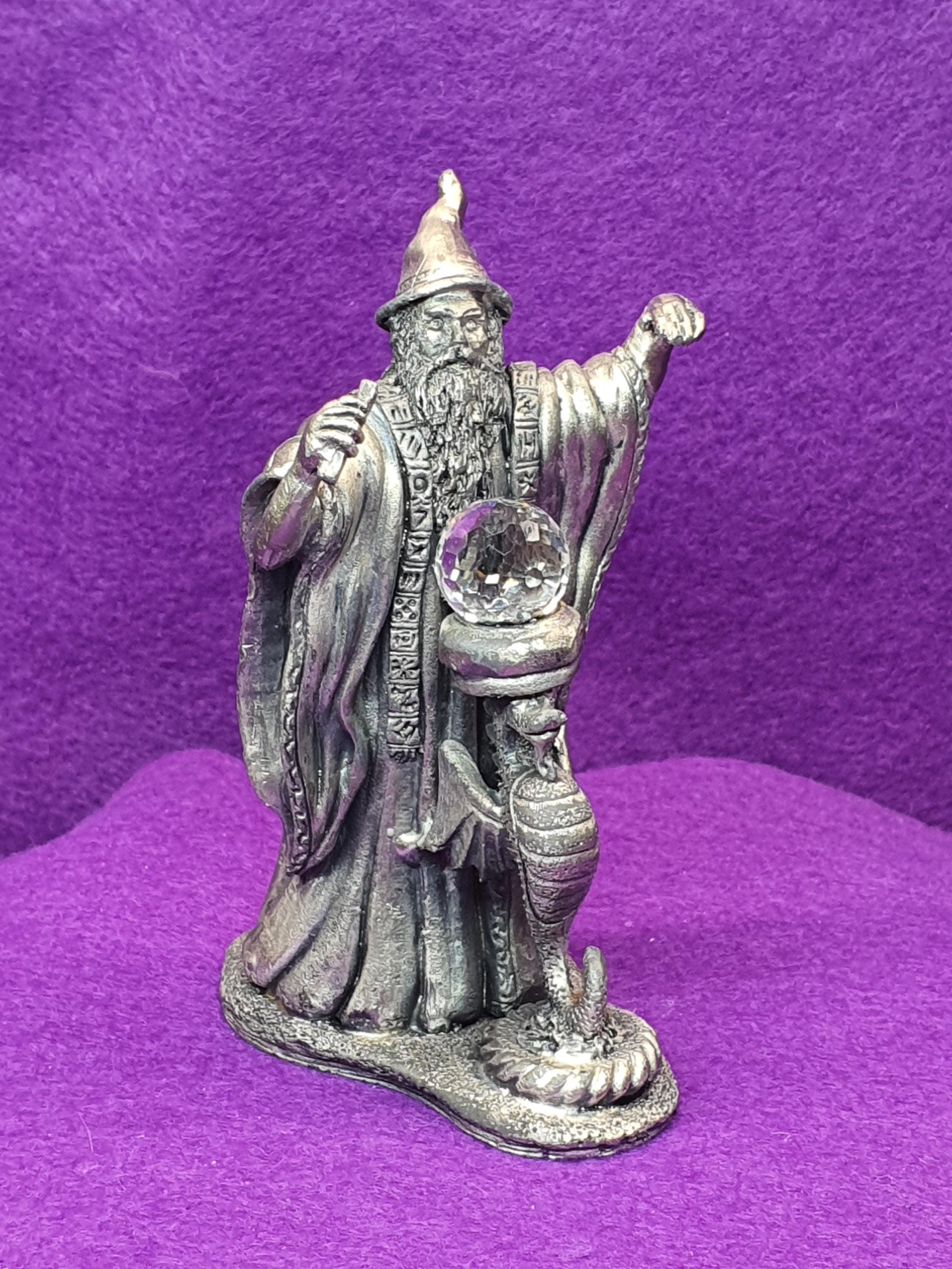 Myth and Magic Pewter Wizard Figurine “the Incantation” by Roy
