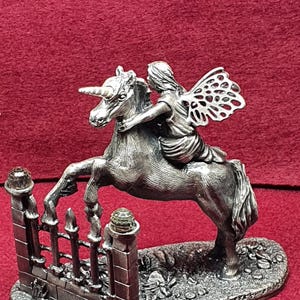 Myth & Magic Tudor Mint Pewter Figurine – The Fairy Rider 3848 by C. Oldham (original Box)