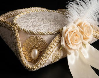 Ivory Fascinator Headpiece for Party, Handmade Vintage Style Statement Hair Accessory