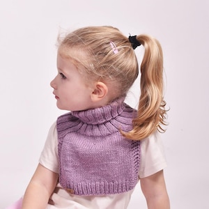 100 % LAVENDER Merino Neck Warmer – Hand-Knit for Kids & AdultsMini,  Wooly Comfort – Handcrafted Neck Warmer for the Whole Family