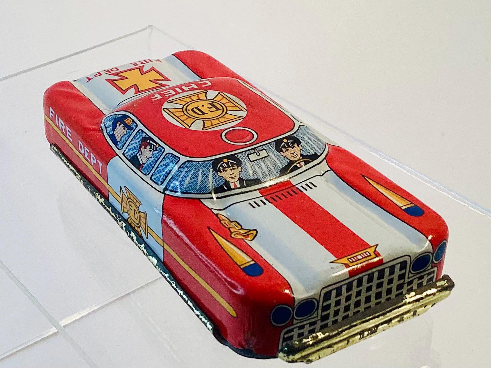 Tin Fire Chief Car - Etsy
