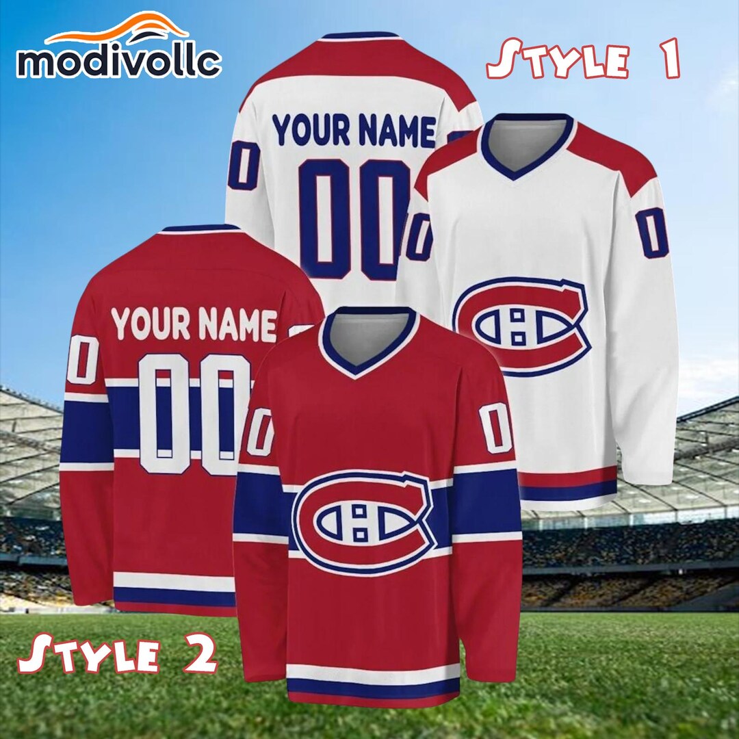 Montreal Canadiens Custom Hockey Jersey | Personalized Team Name Jersey ...