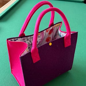 Designer felt bag, shoulder bag, felt bag
