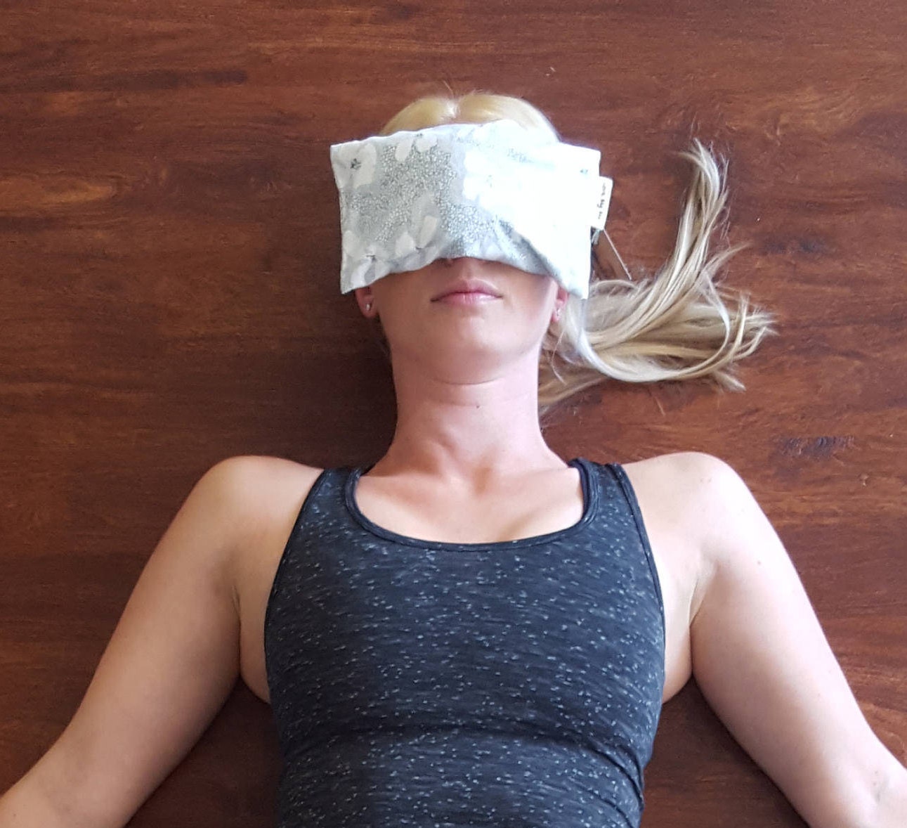 Organic Flax & Lavender Eye Pillow for Yoga, Savasana, Meditation