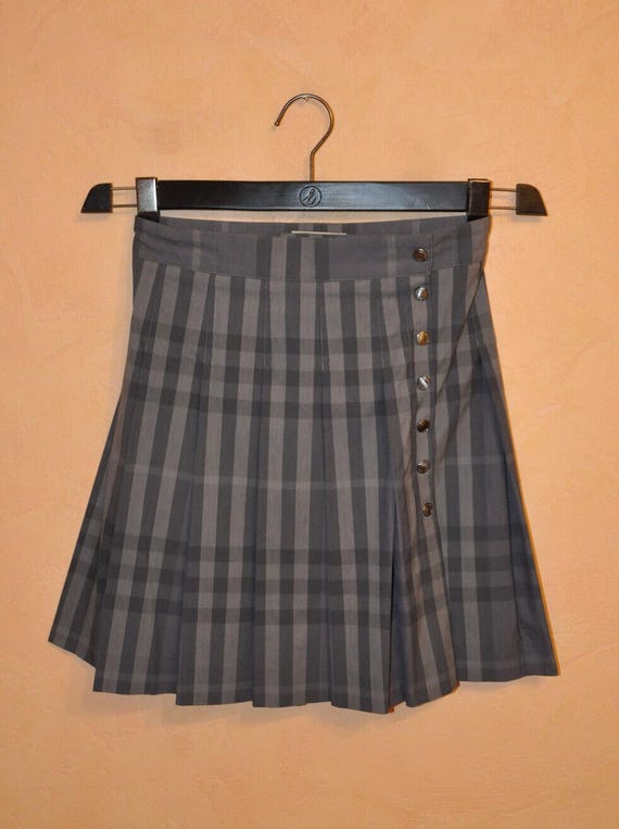 バーバリー ブリット レディース ブルー ノバチェック プリーツ キルト