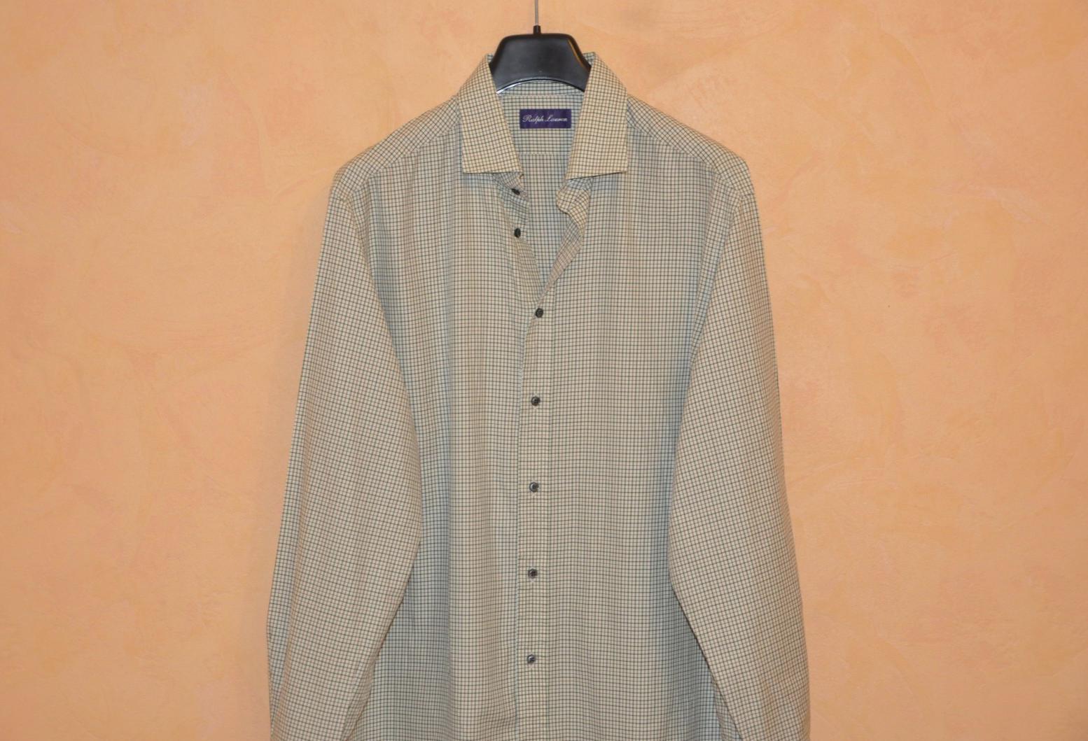 Ralph Lauren パープルレーベル　チェック柄 長袖シャツ 古着 90年代～ ラルフローレン Ralph Lauren PURPLE LABEL パープル