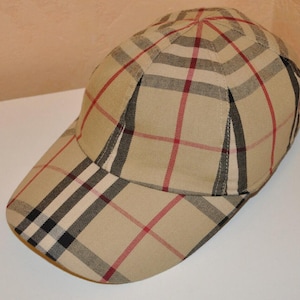 Burberry Tan Plaid Hat Classic Accessory Brewers Burberry Plaid 59Fifty Cap 7 1/8 New Era Wool  main image 4