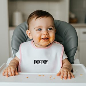 Whimsical Journey Baby Bib: Soft Cotton, Velcro Closure