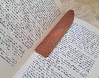 Handgemachtes Holz-Lesezeichen aus Furnier - elegantes Geschenk für Bücherliebhaber, nachhaltige Geschenkidee, Buchaccessoire