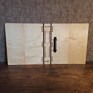 Holzordner A4 Ringbuch – Handgemachter Ringordner aus Holz – Natürliches Büroaccessoire, Gästebuch, Geschenk image 4