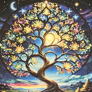 Tree of Life colourful altar cloth - tapestry wall hanging - shrine cloth - tarot cloth - large altar cloth - spiritual cloth gifts - altar