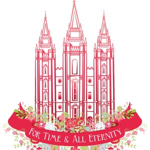 Salt Lake City LDS Temple Four Seasons Print Set INSTANT DOWNLOAD