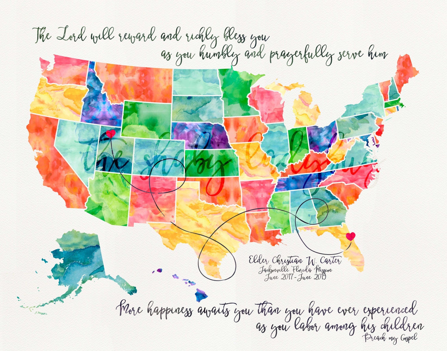 Long Distance Love / Missionary Map