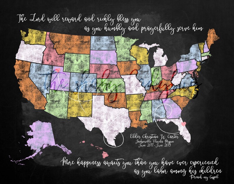 Long Distance Love / Missionary Map image 3