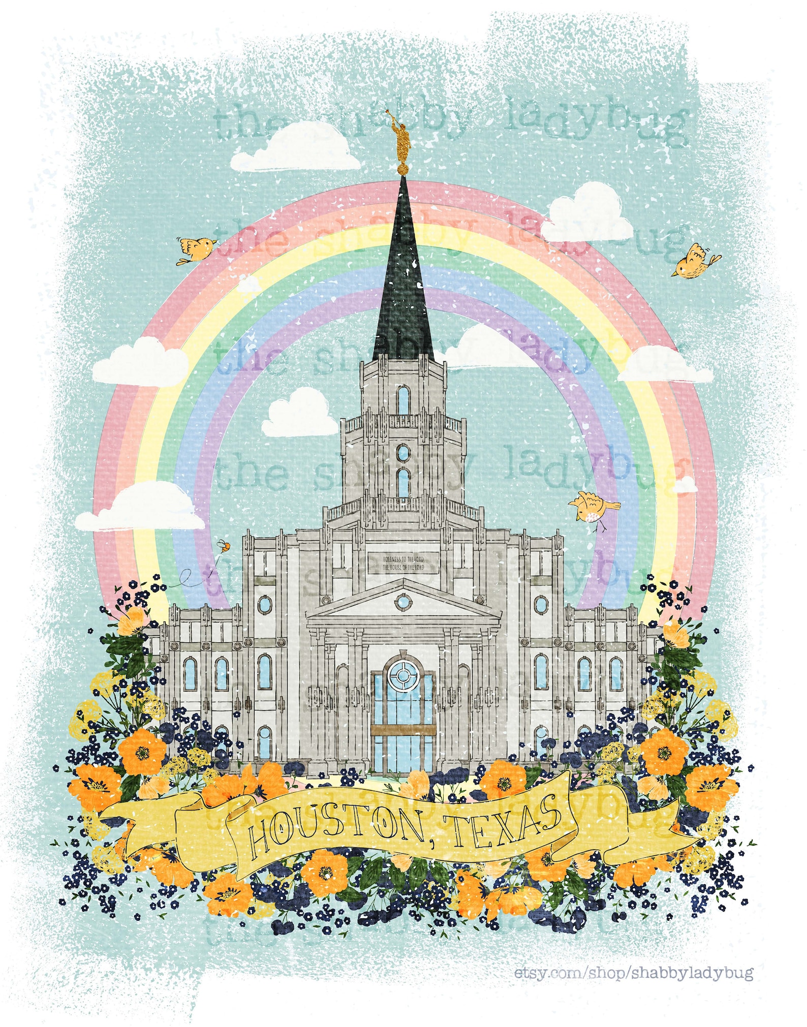 Houston Texas LDS Temple Digital Download Fundraiser - Etsy