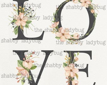 LOVE L-O-V-E Digital Print 11x14, INSTANT DOWNLOAD