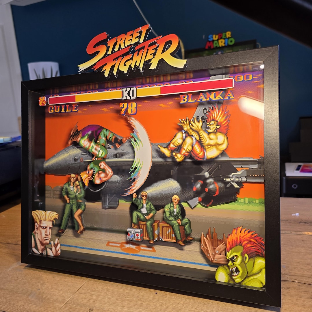 street-fighter-shadowbox-frame-a3-etsy
