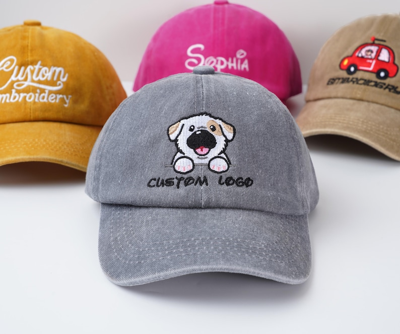 Customized hats, baseball cap,embroidered text, logo baseball cap, personalized hat, aldult hat，children's hats, baby hat,kid sun protection image 6