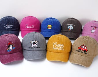 Customized hats, baseball cap,embroidered text, logo baseball cap, personalized hat, aldult hat，children's hats, baby hat,kid sun protection