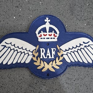 Royal Air Force RAF Commemorative Plaque