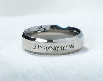Klassischer Edelstahl Comfort Fit Ehering Ringrohling, Unisex Poliert Stapelbarer Ring, Hypoallergen Größen 6-12