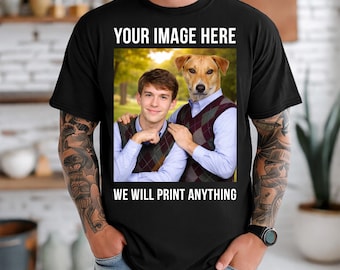 Benutzerdefiniertes Foto Shirt, personalisiertes T-Shirt, benutzerdefiniertes Bild Tshirt, Ihr Foto Shirt, Familienbild T-Shirt, Logo Bild Shirts Geschenk