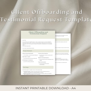 Testimonial Canva Vorlage | Bearbeitbares Abschiedspaket für Innenarchitekten und kreative Unternehmen | Digitaler Download