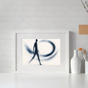 The Journey – Abstract Art | Digital Wall Print | Modern Surreal Decor | Instant Download | AI Art