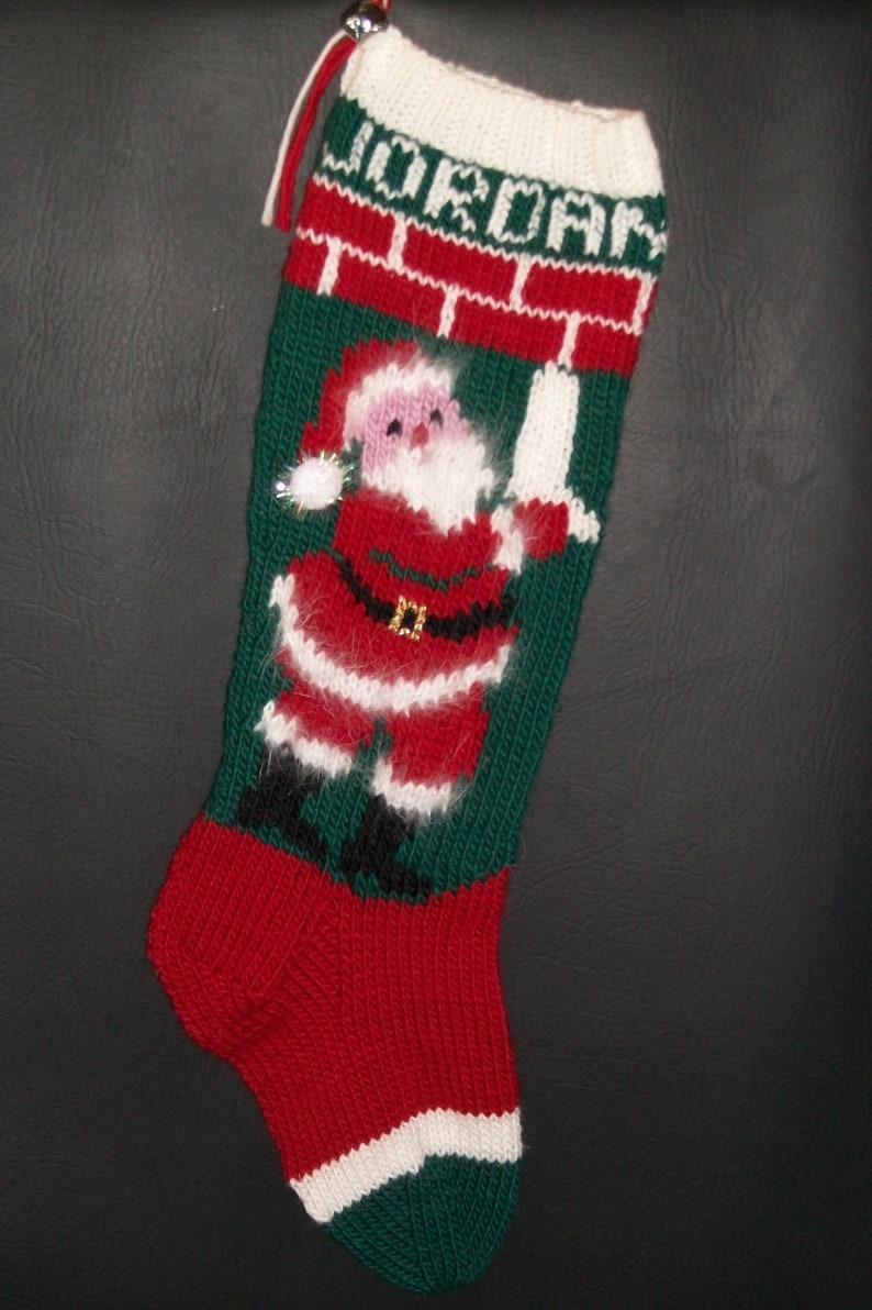 Christmas Stocking 2023 Hand Knitted Custom Order Vintage | Etsy Canada