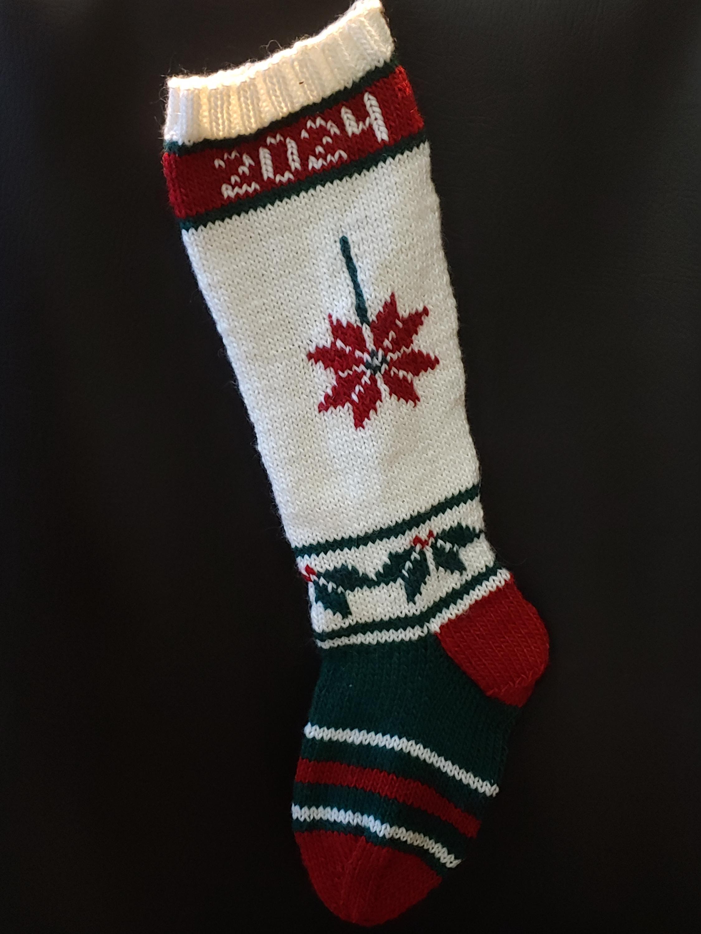 PRINTED Pattern Only Hand Knitted Rudie Reindeer Christmas Stocking - Etsy