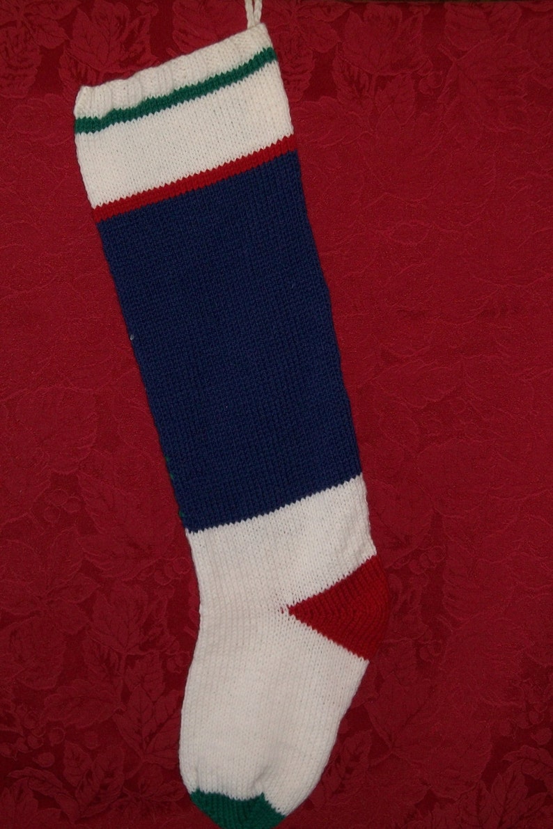 Christmas 2024 Stocking Hand Knitted Custom Order Googleheims Etsy