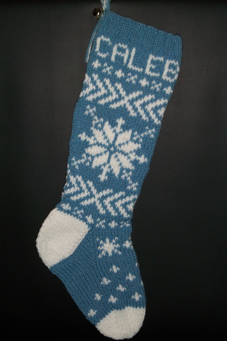 Christmas 2024 Stocking Hand Knitted Custom Order One Etsy
