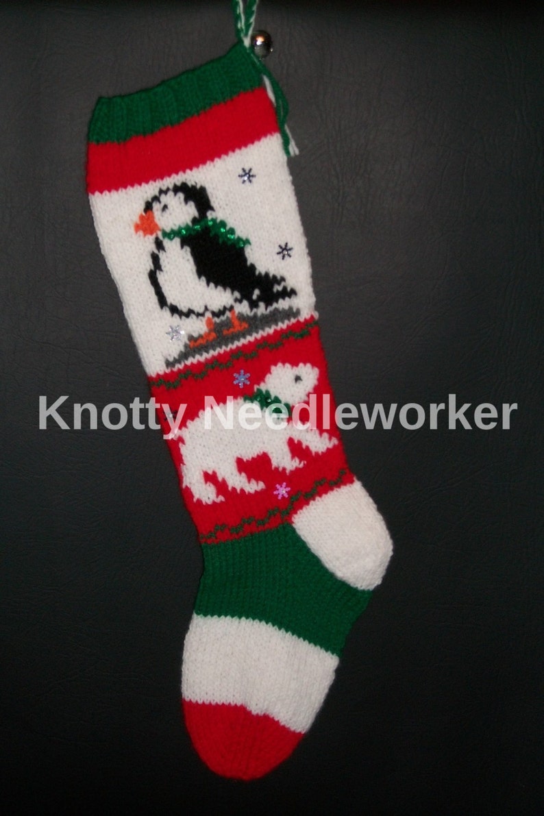 PDF POLAR PALS Pattern Hand Knitted Christmas Stocking - Etsy Canada