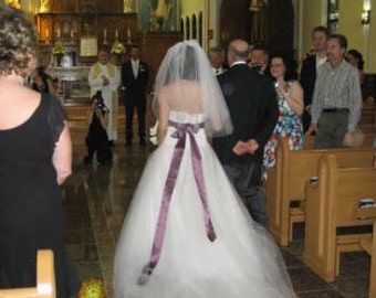 Wedding veil, elbow veil