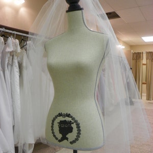 Two Tier Veil, veil with blusher, two layer veil, etsy veil