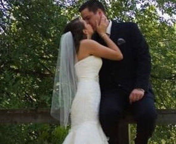 Waltz wedding veil etsy veil short wedding veil SHIPS NOW