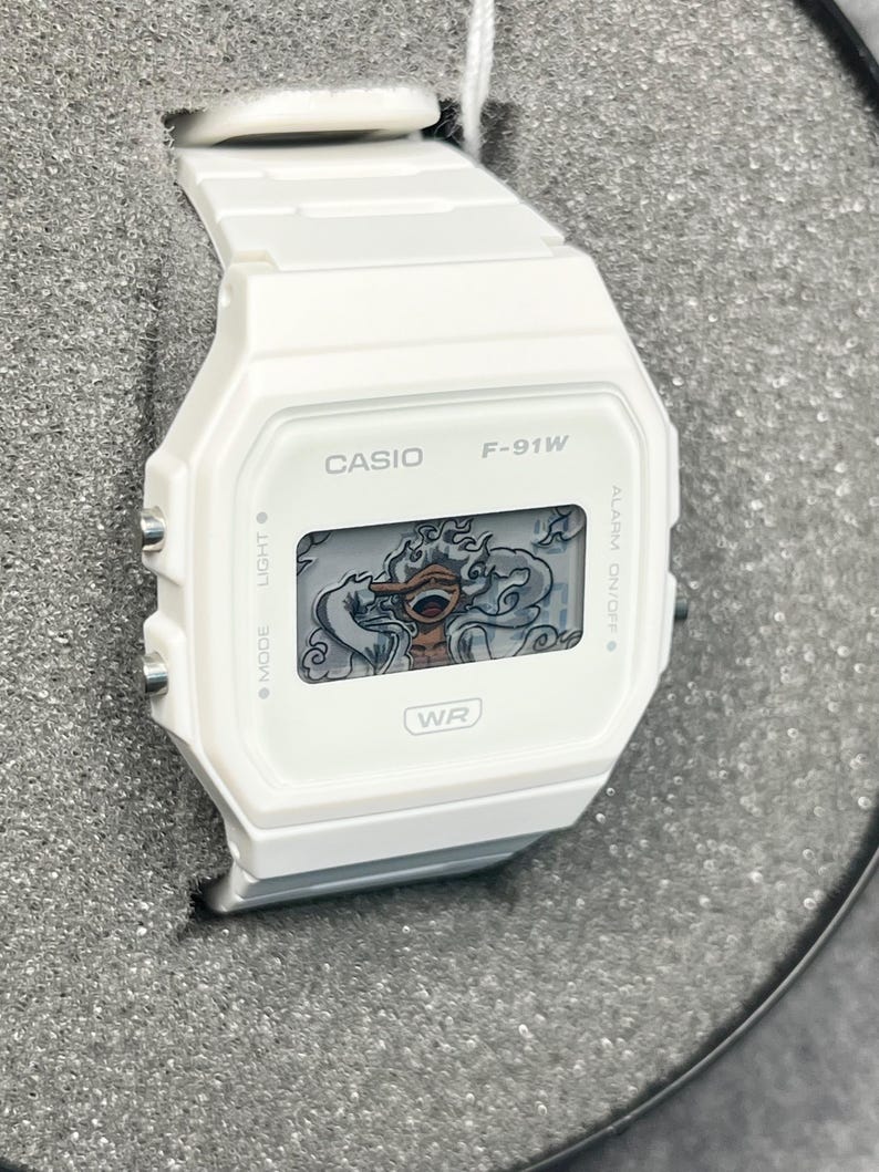 Casio F-91W - “the Warrior of Liberation” X One Piece Luffy Gear 5 - 3D ...