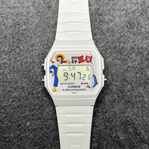 Casio F91W - “Sanpei Fisherman x One Piece” - Mod för frontplatta