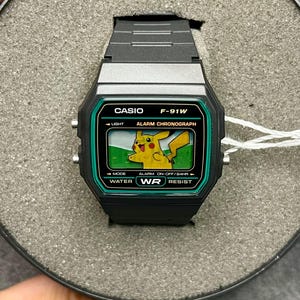 Casio F-91W - “Pika” - Relógio de Papel 3D imagem 2