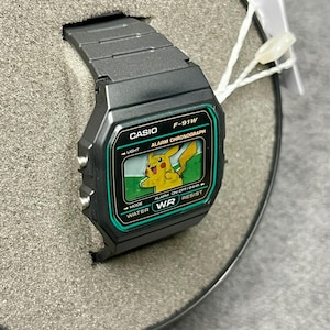 Casio F-91W - “Pika” - Relógio de Papel 3D imagem 3