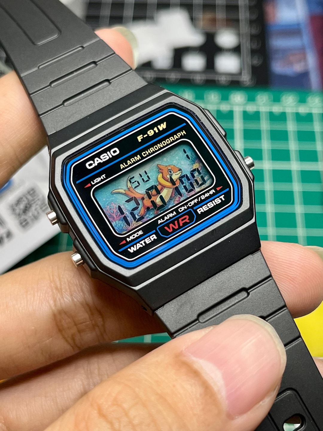 Casio F-91W - “buizel” - 3D Paper Crafted Watch - Etsy