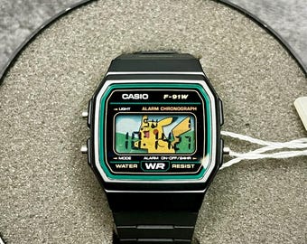 Casio F-91W - “Pika” - 3D Papierkunst
