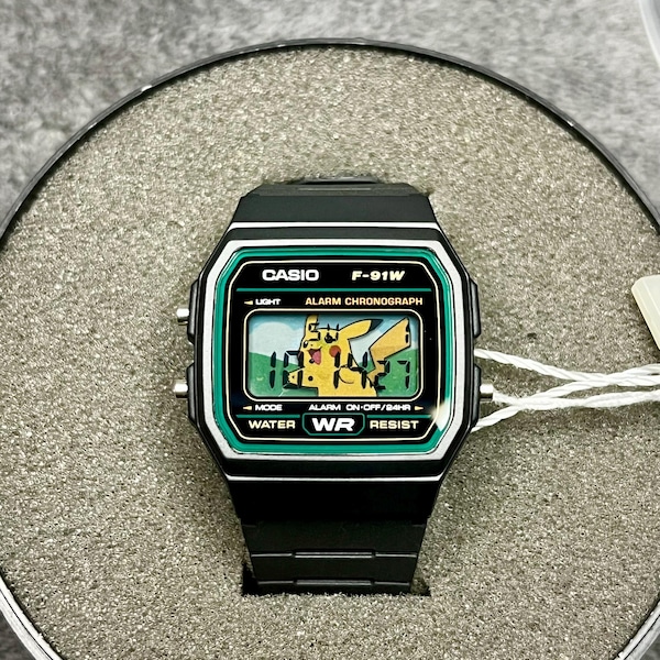 Casio F-91W - “Pika” - 3D Paper Crafted Watch