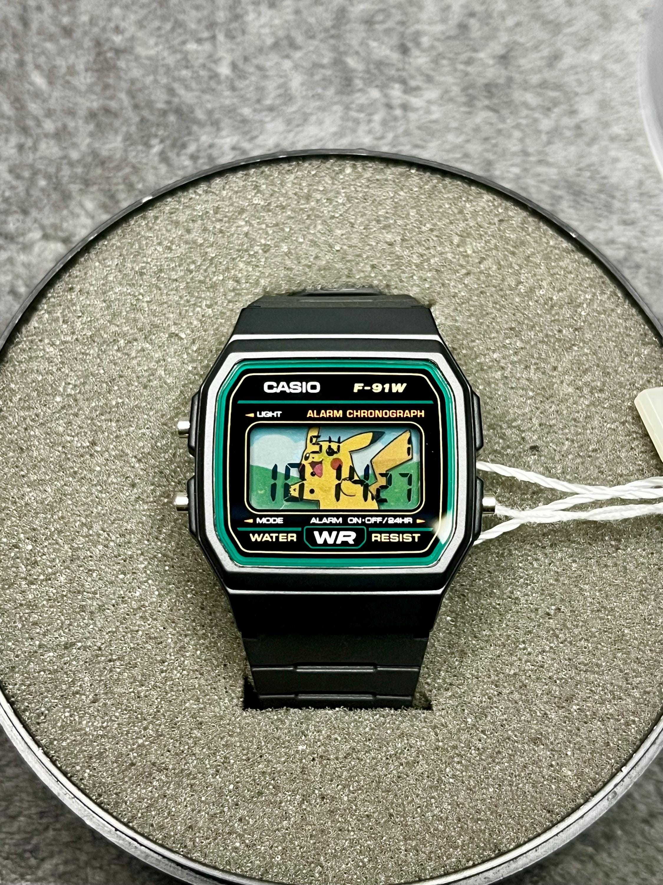 Casio F-91W - “pika” - 3D Paper Crafted Watch - Etsy